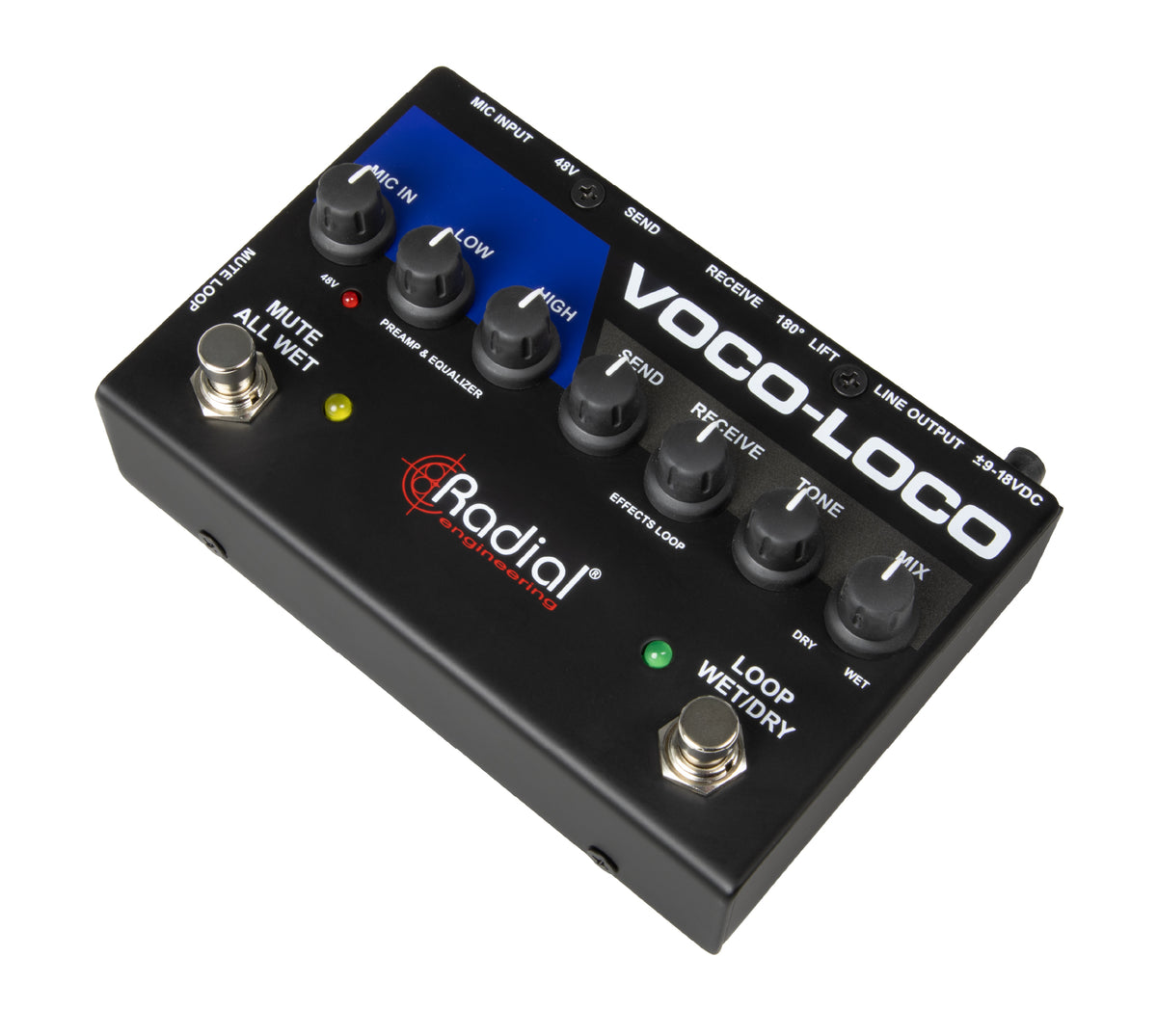 Radial Voco-Loco MK2 - Effects Switcher for Voice or Instrument - product view 3