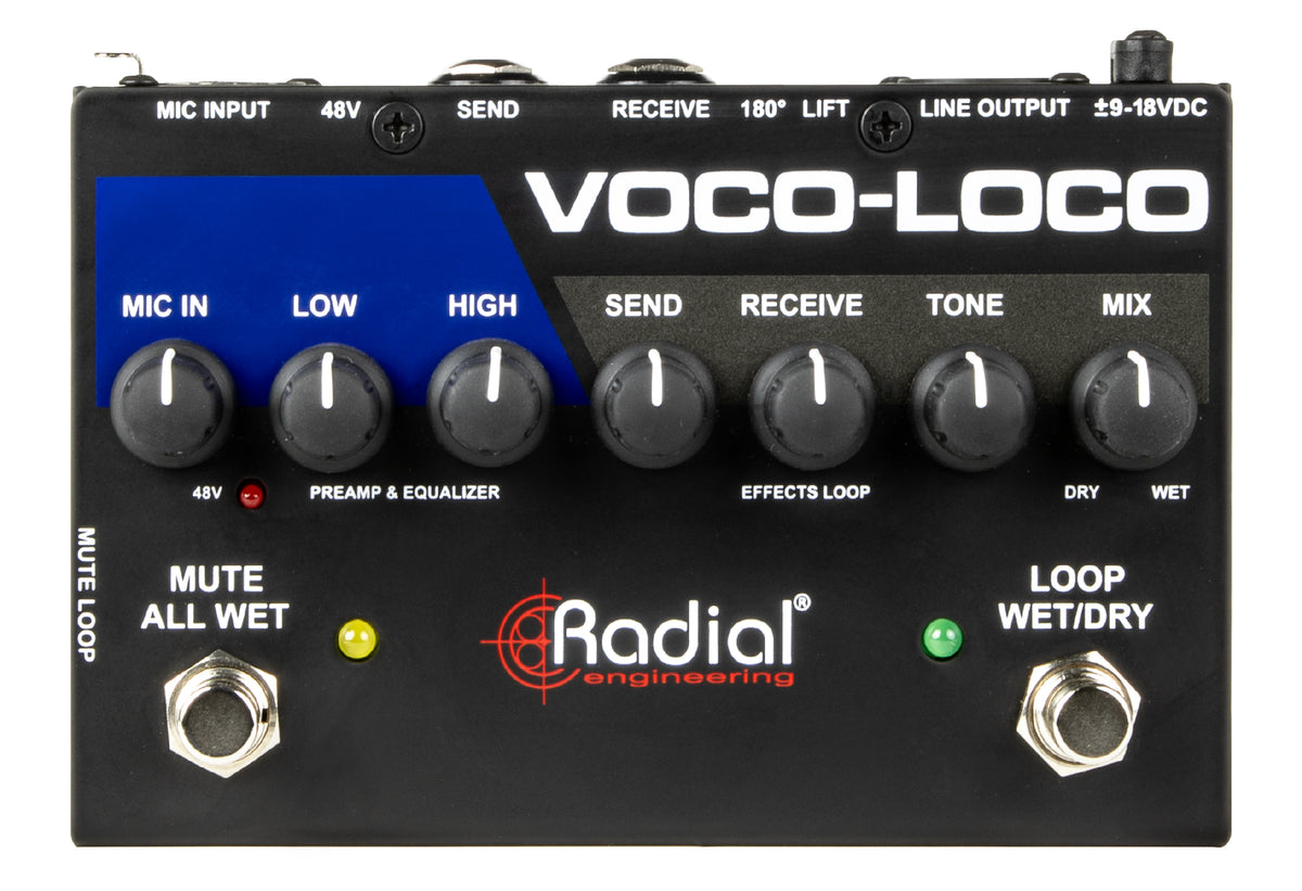 Radial Voco-Loco MK2 - Effects Switcher for Voice or Instrument - product view 1