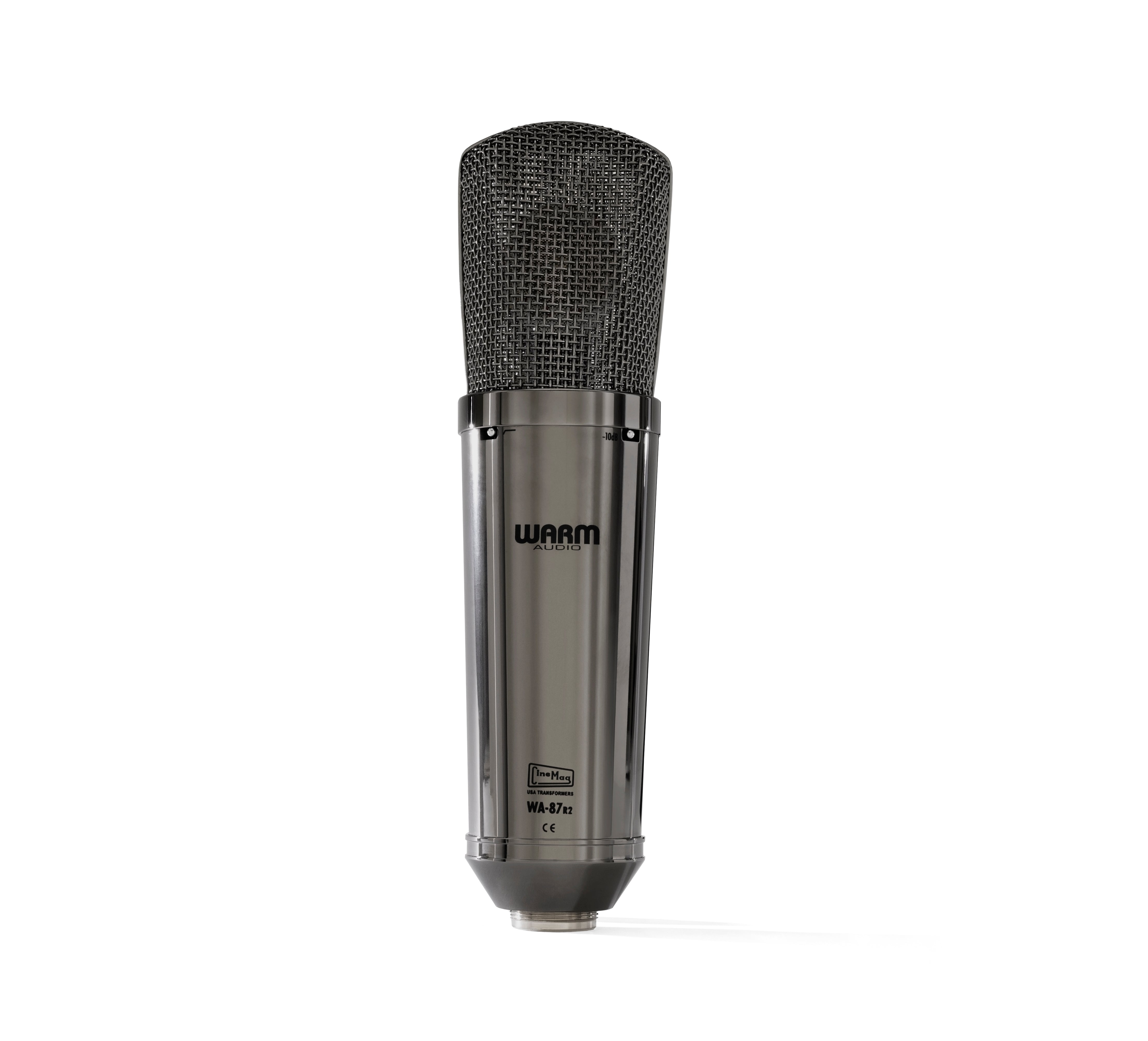 Warm Audio - Limited-Edition Stereo Pair Large-Diaphragm Balanced Condenser Microphone, Titanium Finish