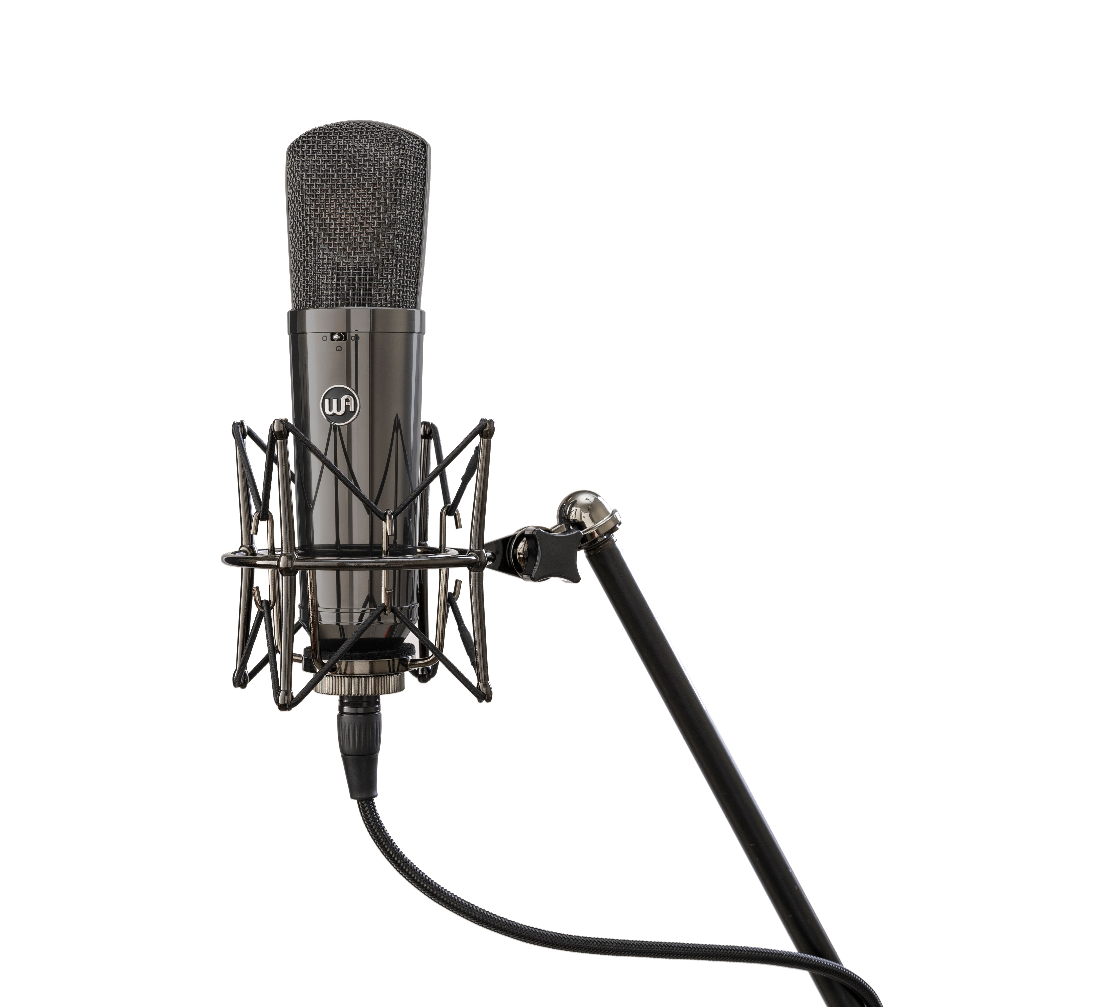 Warm Audio - Limited-Edition Stereo Pair Large-Diaphragm Balanced Condenser Microphone, Titanium Finish