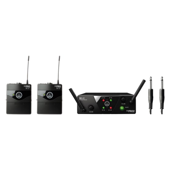 AKG WMS40MINI2-INSTR-US25AC - Wms40 Mini Dual Instrumental Wireless System Set (Bands: US25 A & C)