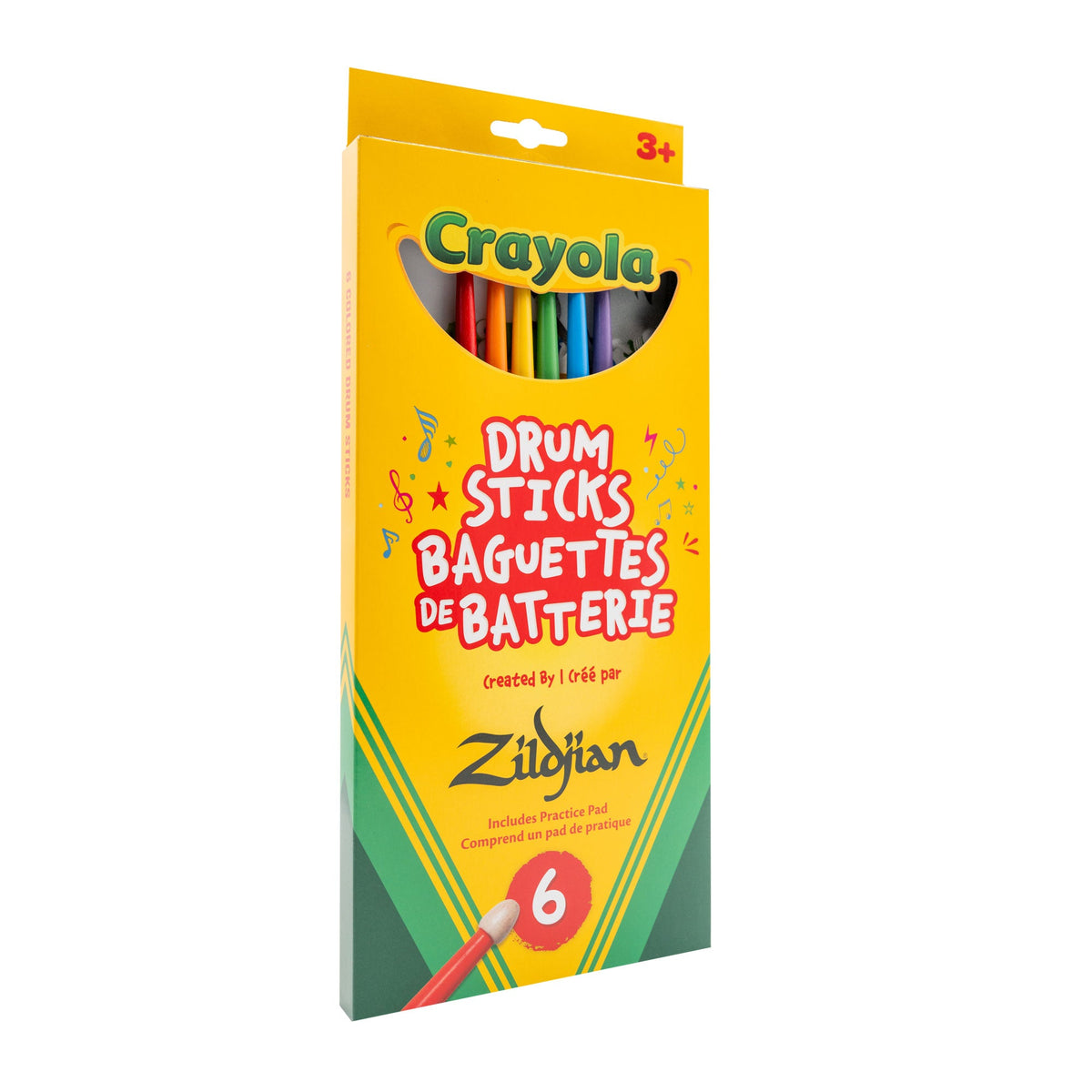 Zildjian x Crayola Kids Drumsticks