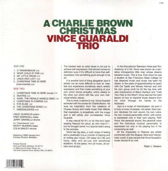 A Charlie Brown Christmas - Vince Guaraldi Trio - La Boîte Musicale - Vinyl Records - Vinyl Records - 