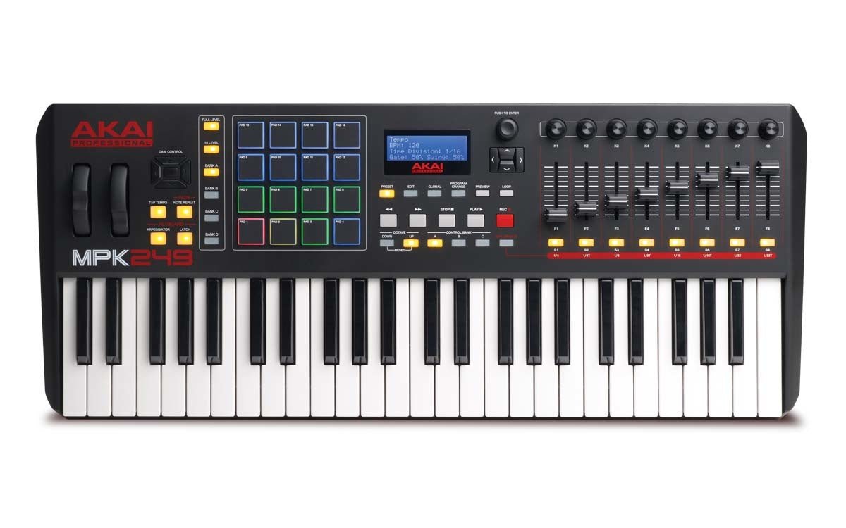 Akai - MPK249 USB MIDI Pad Amp Keyboard Controller - La Boîte Musicale - Controller - Akaï - 