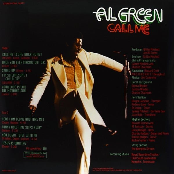 Al Green - Call Me - La Boîte Musicale - Vinyl Records - Vinyl Records - 