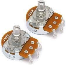 Alpha - A250K Split Shaft Pot - Logarithmic / Vol. (M8 - 0.75) - La Boîte Musicale - Potentiometers - Alpha - 