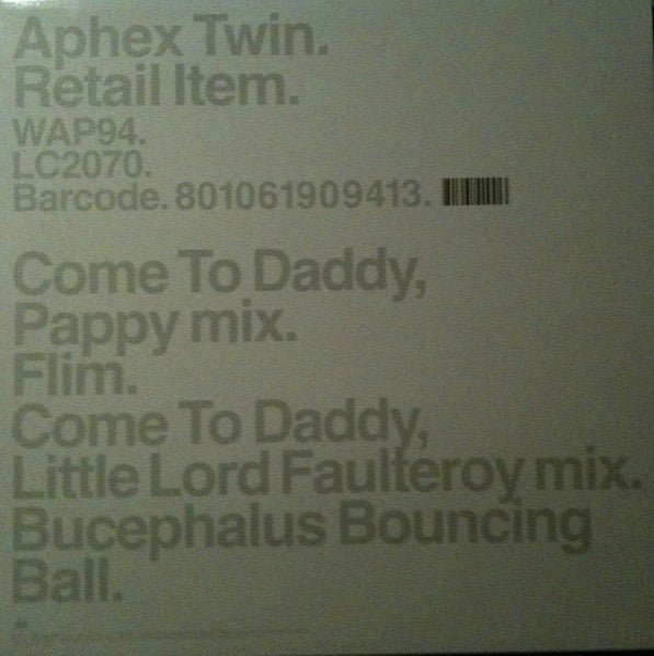 Aphex Twin - Come To Daddy - La Boîte Musicale - Vinyl Records - Vinyl Records - 