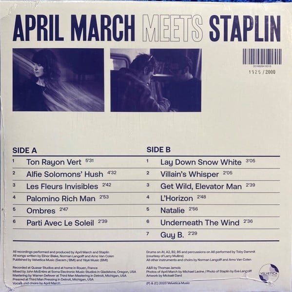 April March - Staplin - April March Meets Staplin - La Boîte Musicale - Vinyl Records - Vinyl Records - 