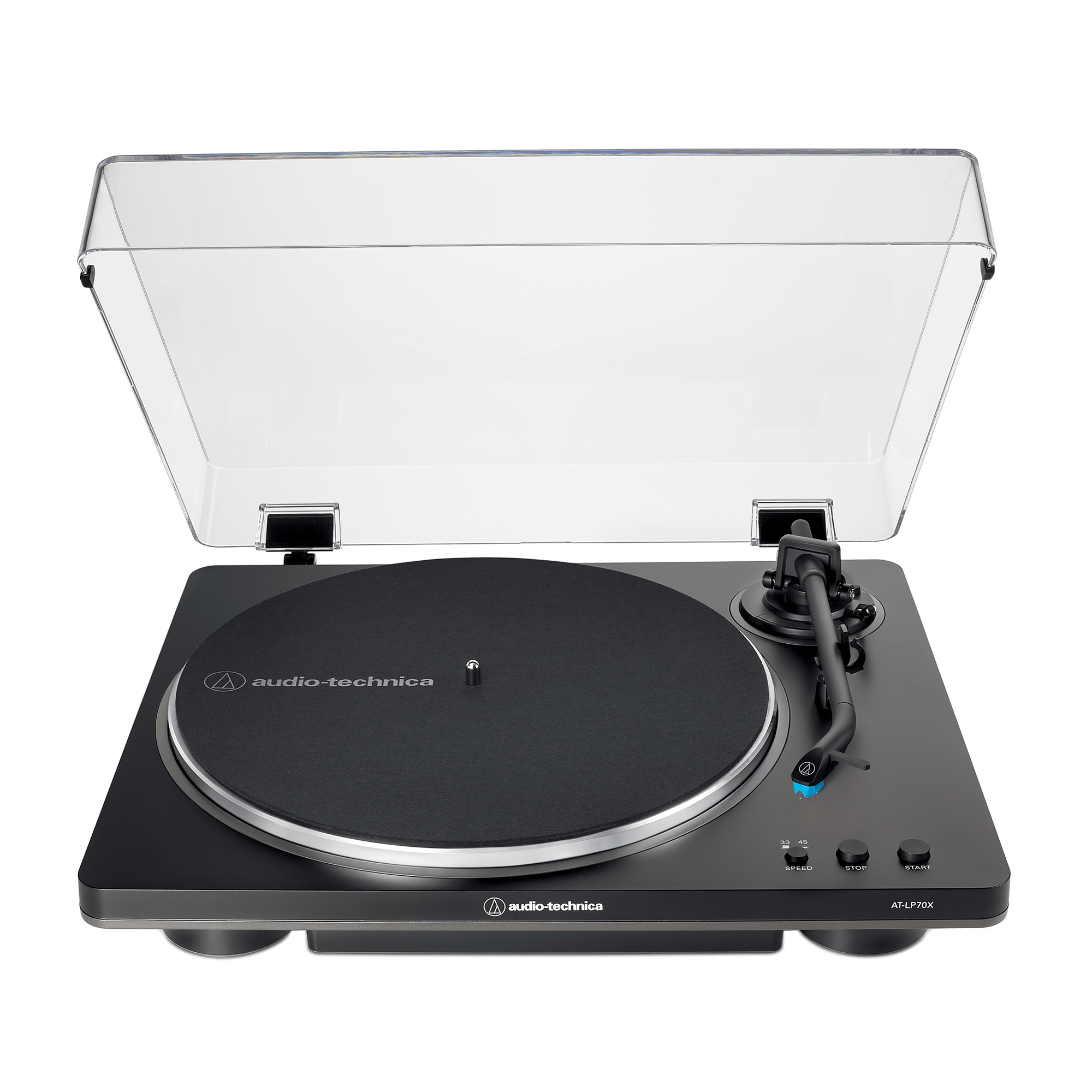 Audio - Technica - AT - LP70X Automatic Belt - Drive Turntable, Black/Grey - La Boîte Musicale - Turntable - Audio - Technica - 