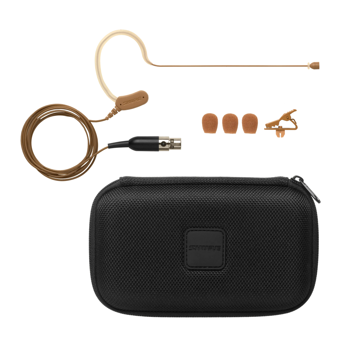 Shure MX153C/O-TQG - Omni Earset Microphone with TA4F Cable -Cocoa - product view 2
