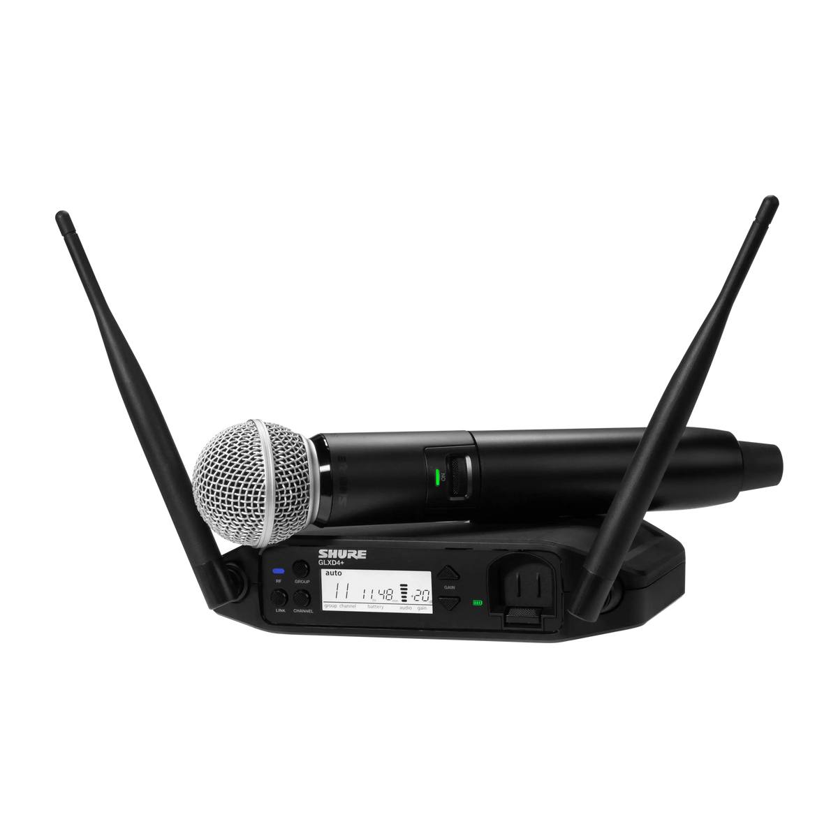Shure GLXD24+/SM58-Z3 - Wireless Handheld System with SM58 Microphone - product view 1