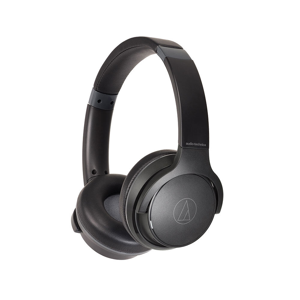 Audio-Technica ATH-S220BTBK Wireless Bluetooth On-Ear Headphones, Black