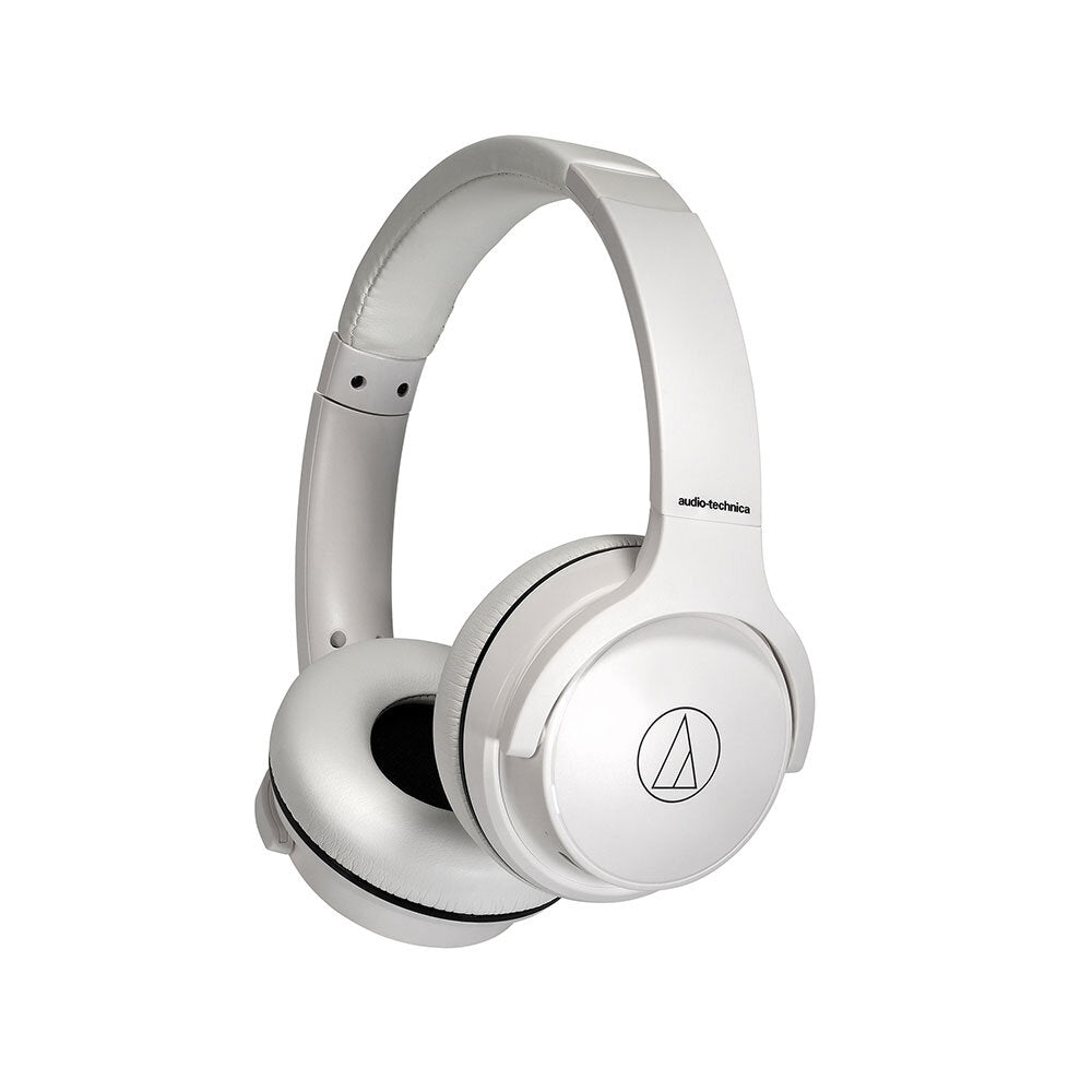 Audio-Technica ATH-S220BTWH Wireless Bluetooth On-Ear Headphones, White