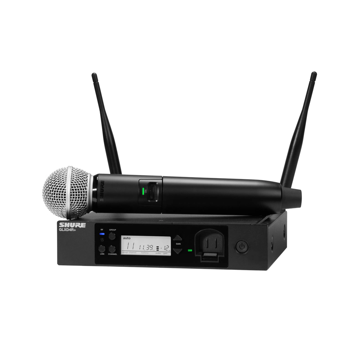Shure GLXD24R+/SM58-Z3 - Wireless Handheld System with SM58 Microphone - product view 1