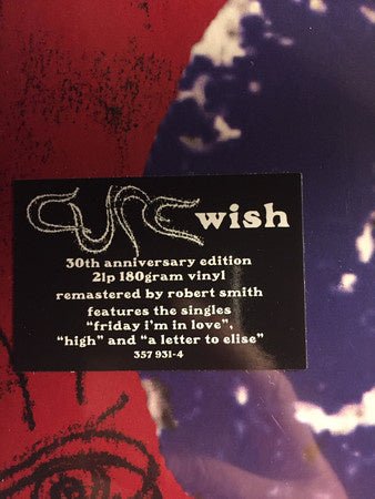 Cure - Wish 2LP - La Boîte Musicale - Vinyl Records - Vinyl Records - 