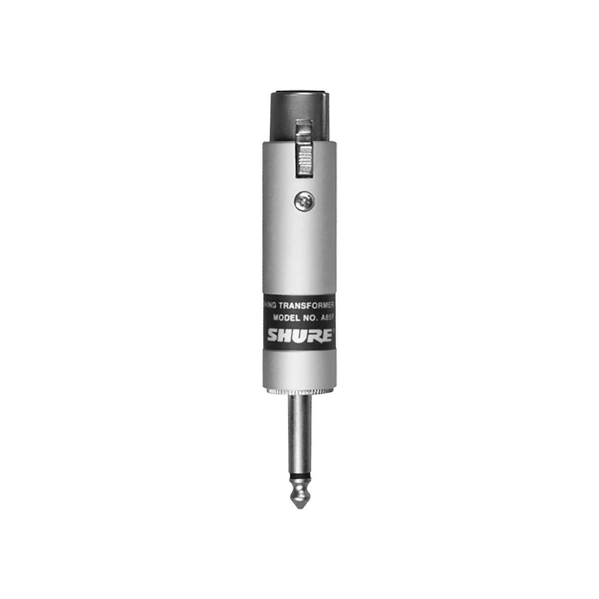 Shure A85F - LoZ to HiZ Impedance Adapter XLRF to Phone with 24 dbv Gain - product view 1