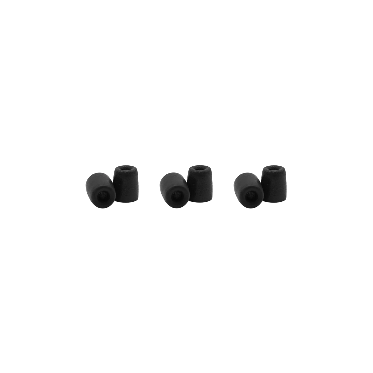 Shure EACYF1-6XS - X-Small Foam Sleeves(6 Pack) for Shure Earphones - Black - product view 1