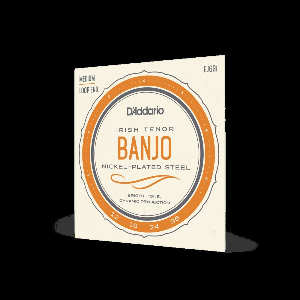 D'Addario - 12 - 36 Irish Tenor Banjo Nickel - Plated Steel Set - La Boîte Musicale - Banjo Strings - D'addario - 