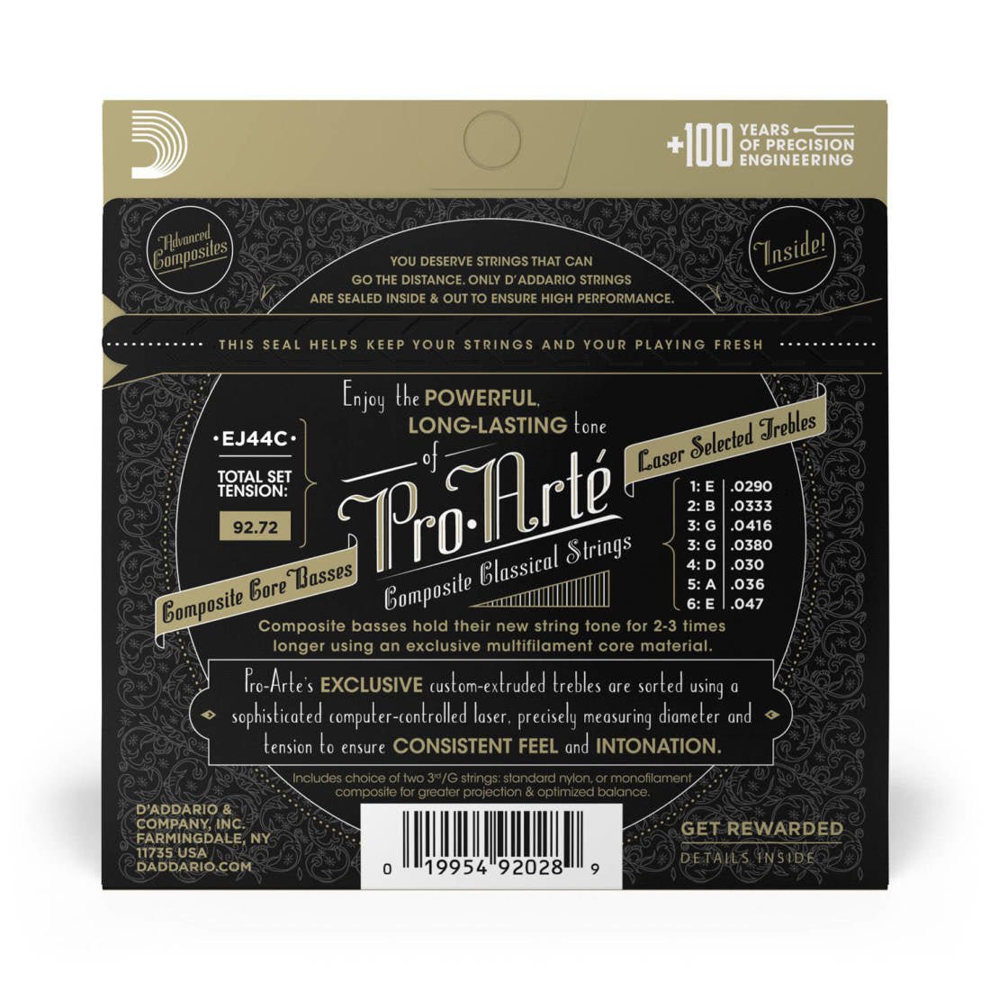 D'addario EJ44C Pro arté Extra Hard Tesion - La Boîte Musicale - Classical Guitar Strings - D'addario - 