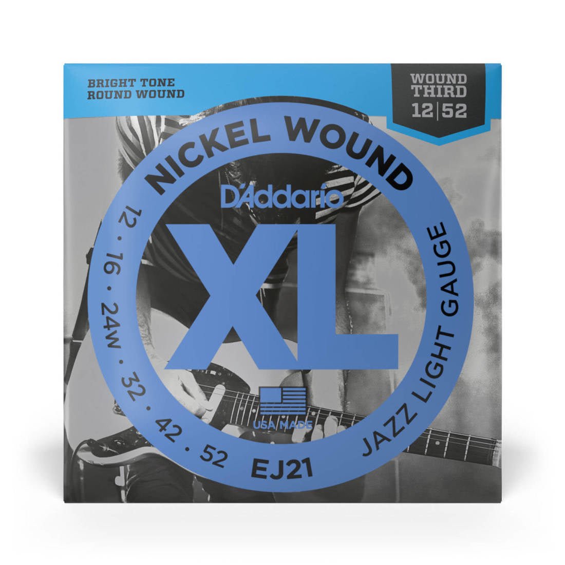 D'Addario elect. 12 - 52 (24W) Jazz - La Boîte Musicale - Electric Guitar Strings - D'addario - 