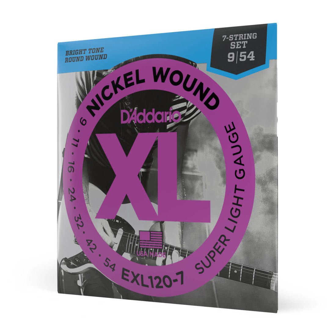 D'addario elect. 7 strings Super Light 9 - 54 - La Boîte Musicale - Electric Guitar Strings - D'addario - 