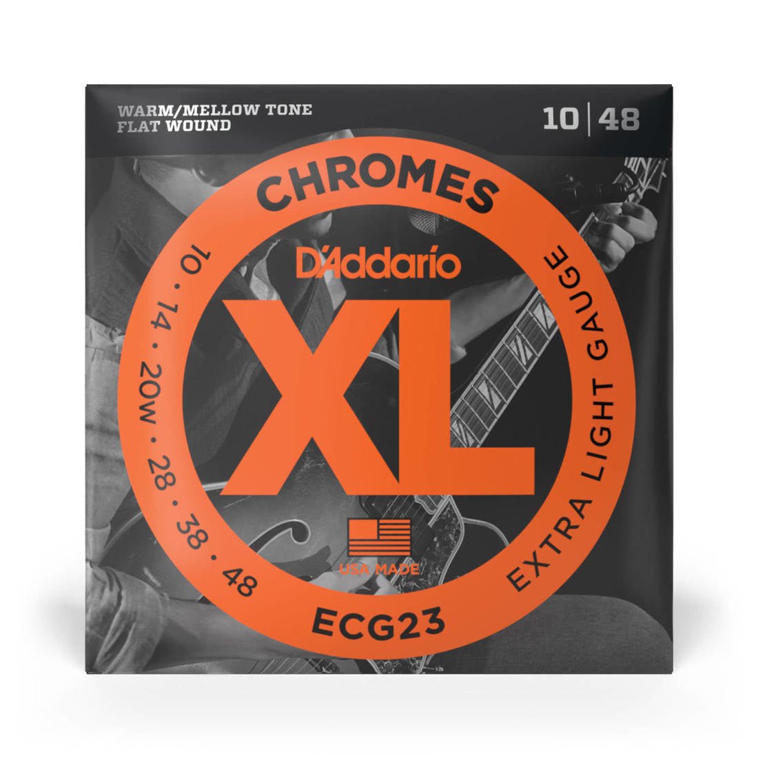 D'Addario elect. Chrome 10 - 48 Flatwound - La Boîte Musicale - Electric Guitar Strings - D'addario - 