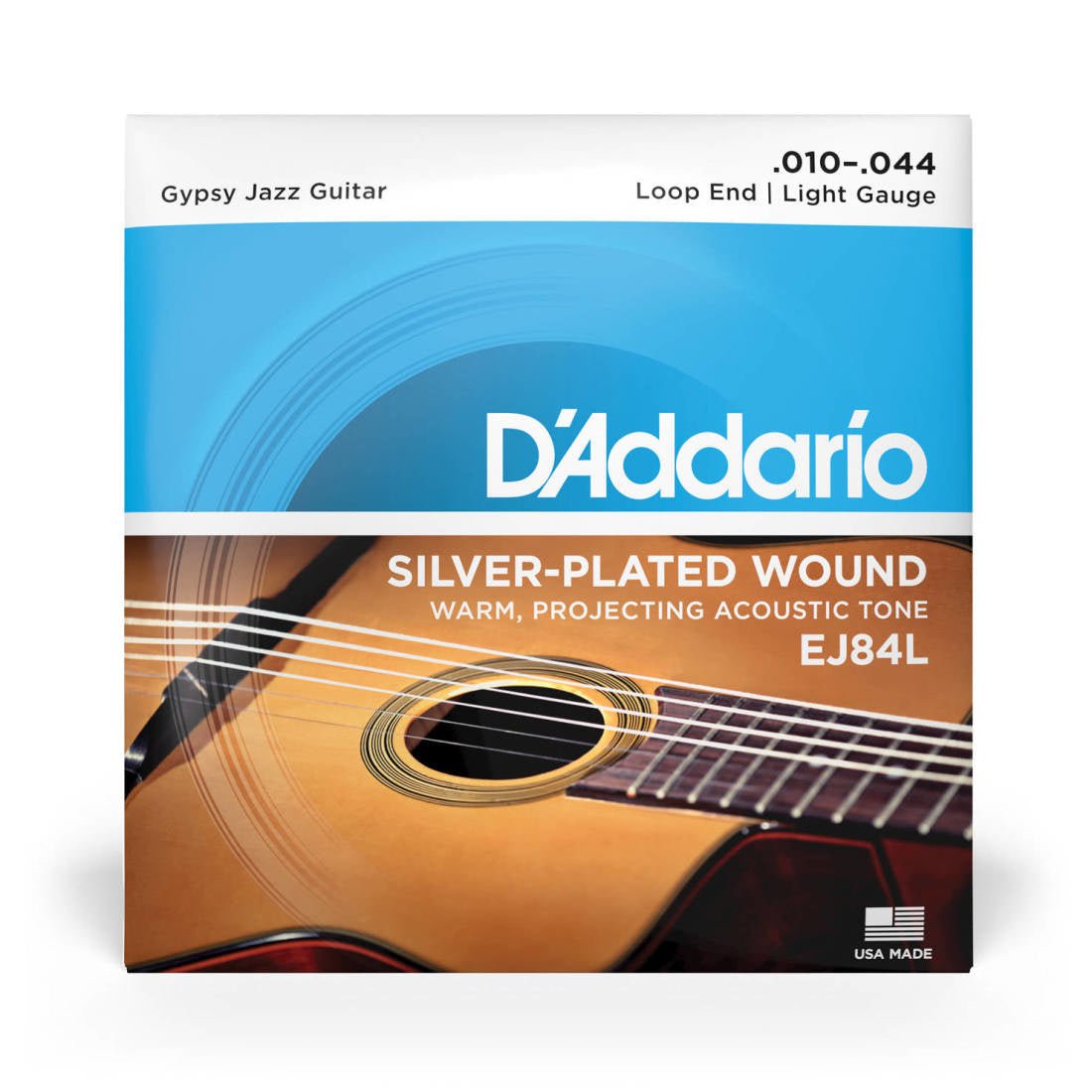 D'addario - Gypsy Jazz Guitar String - Loop End - La Boîte Musicale - Acoustic Guitar Strings - D'addario - 