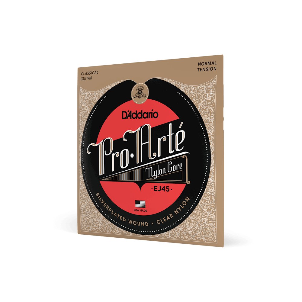 D'addario - Normal Tension Silver Plated Wrap - Nylon Core - Clear Nylon Trebles - La Boîte Musicale - Classical Guitar Strings - D'addario - 