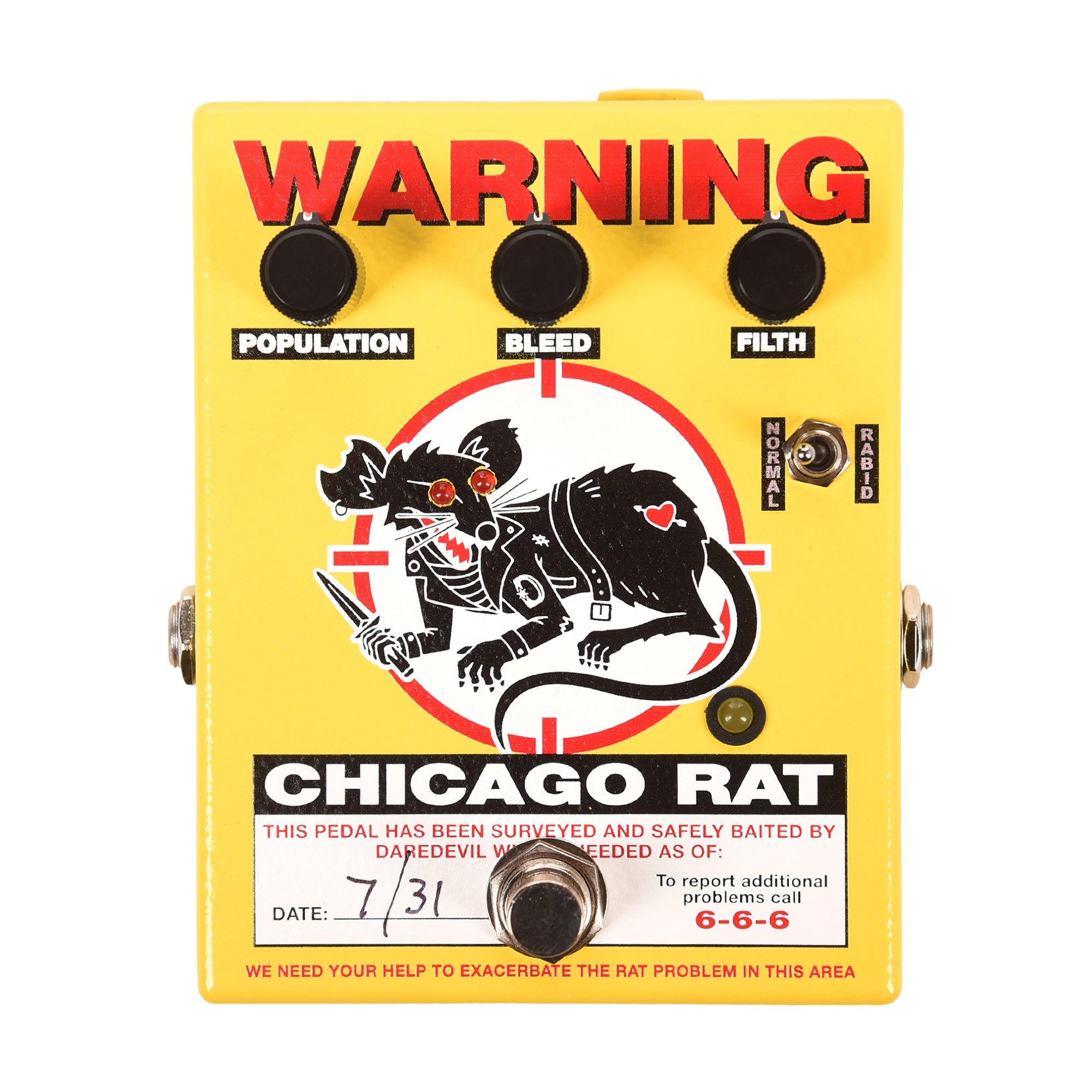 Daredevil Pedals the Chicago Rat Fuzz