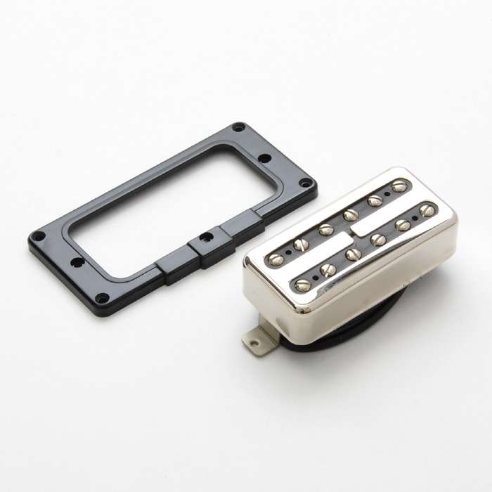 Duesenberg Little Toaster Humbucker Neck Pickup - Nickel – nickel neck pickup with black mounting frame