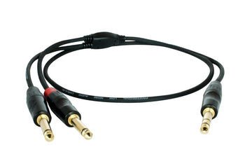 Digiflex - 10 Foot Pro Insert Cable - TRS to 2 x Phone Plugs - La Boîte Musicale - TRS Cables - Digiflex - 