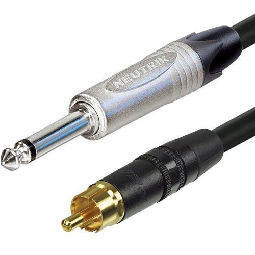 Digiflex - 6 Foot NK1/6 Adapter Cable - Phone Plug to RCA Phono Plug - La Boîte Musicale - TRS Cables - Digiflex - 