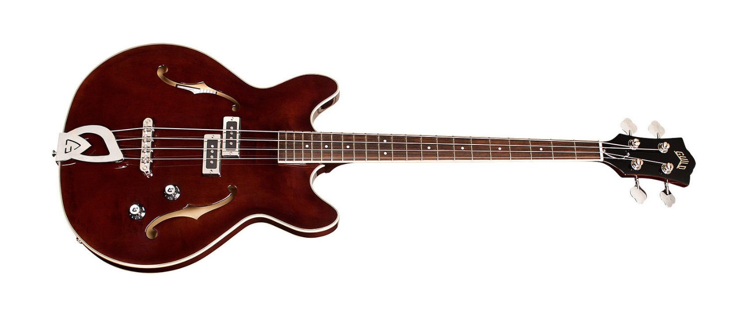 Double - Cut Semi - Hollow Bass Starfire I Bass *NEW Vintage Walnut - La Boîte Musicale - Bass Guitar - Guild - 