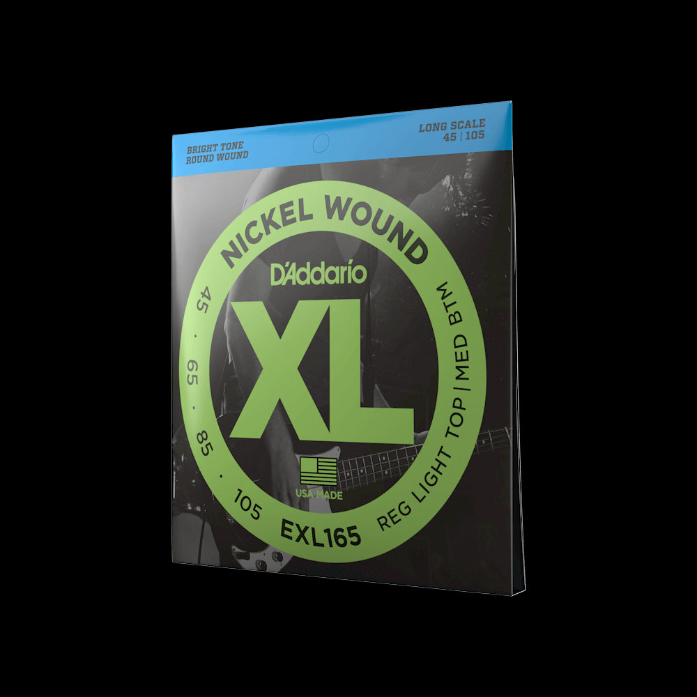 D'Addario - 45-105 Regular Light Top/Medium Bottom Long Scale Bass Strings
