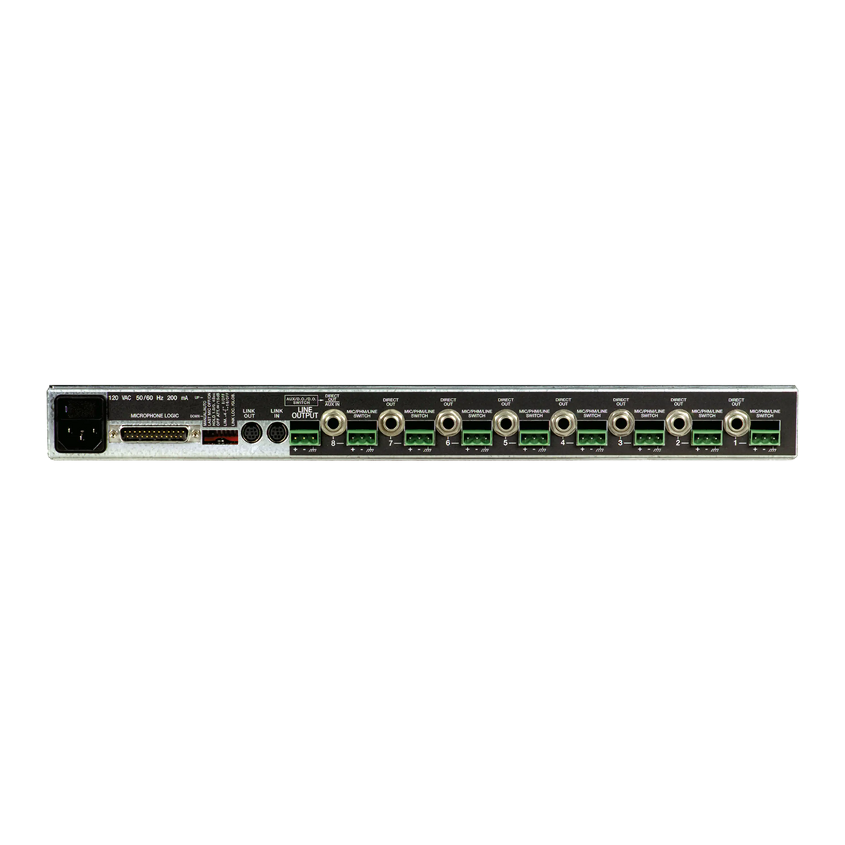 Shure SCM810 - 8 Channel Automatic Mixer with Intellimix Logic & EQ - product view 2