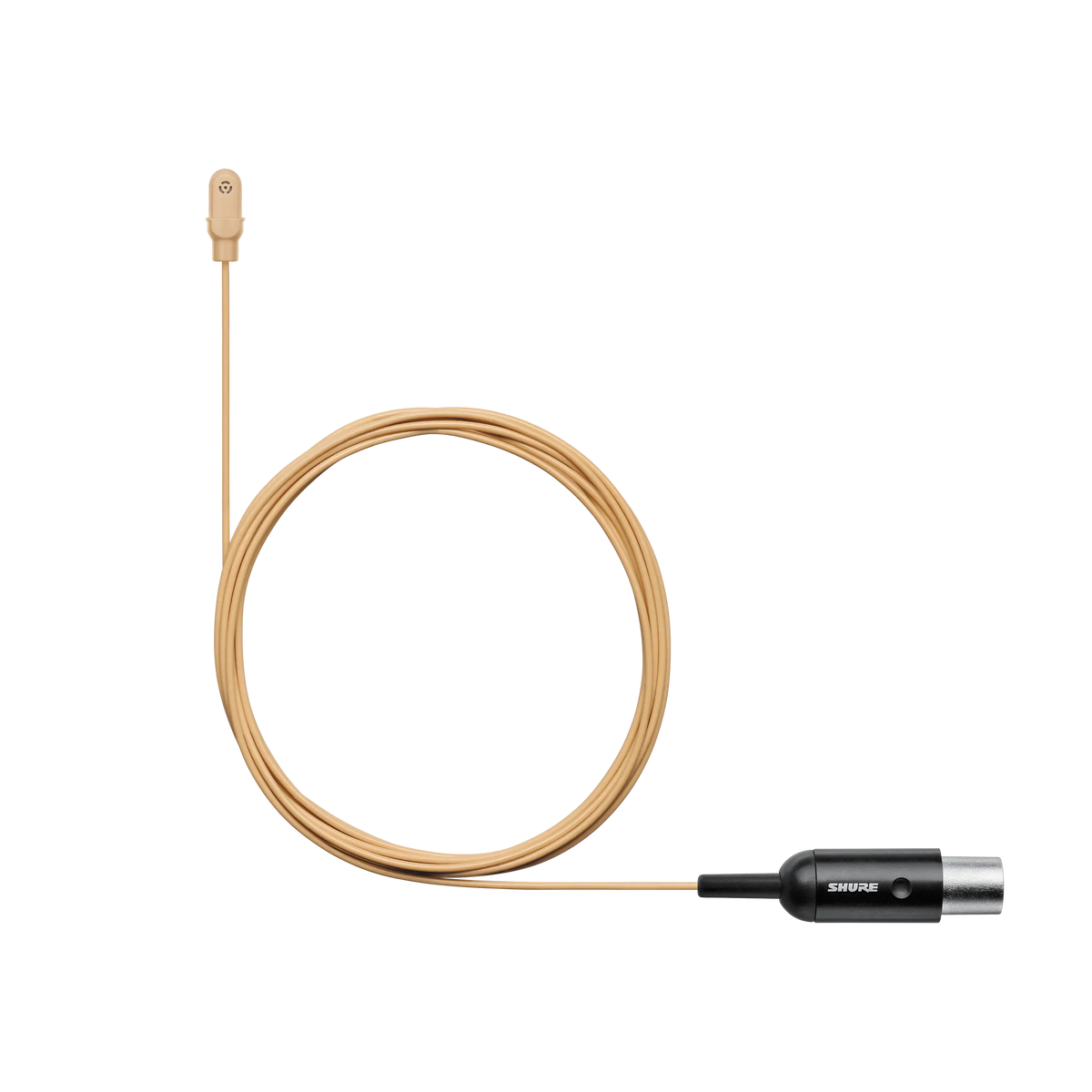 Shure DL4T/O-MTQG-A - Omni Lavalier Microphone - Tan w/TA4F - product view 1