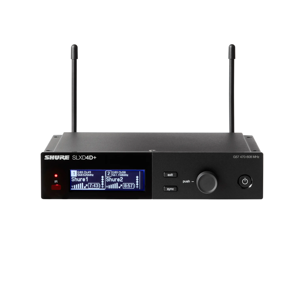 Shure SLXD24D+/B58-G57 - Dual Wireless Handheld System with BETA58 Microphones - product view 2