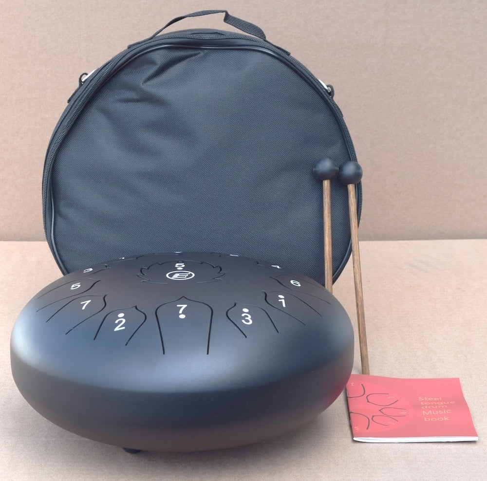 ECKO TD12/13N - TONGUE DRUM - 12 INCH - 13 NOTES - BLACK