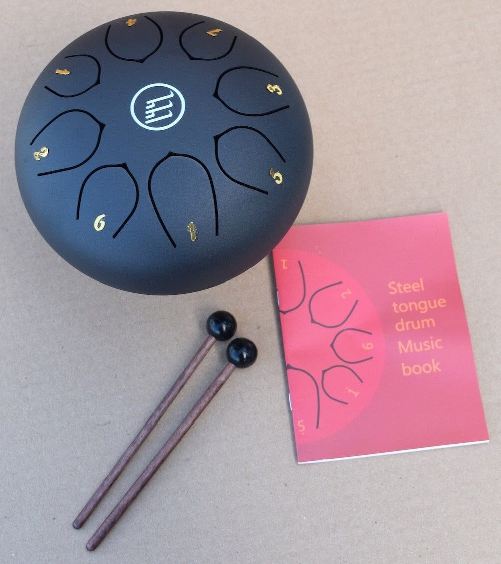 ECKO TD6/8N - TONGUE DRUM - 6 INCH - 8 NOTES - BLACK