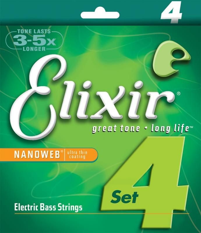 Elixir - Cordes Basse 45 - 100 Nanoweb - La Boîte Musicale - Acoustic Bass Strings - Elixir - 