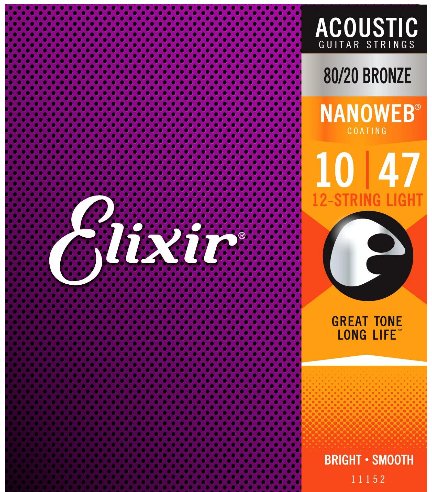 Elixir strings phosphor bronze 12 strings 10/47 - La Boîte Musicale - Acoustic Guitar Strings - Elixir - 