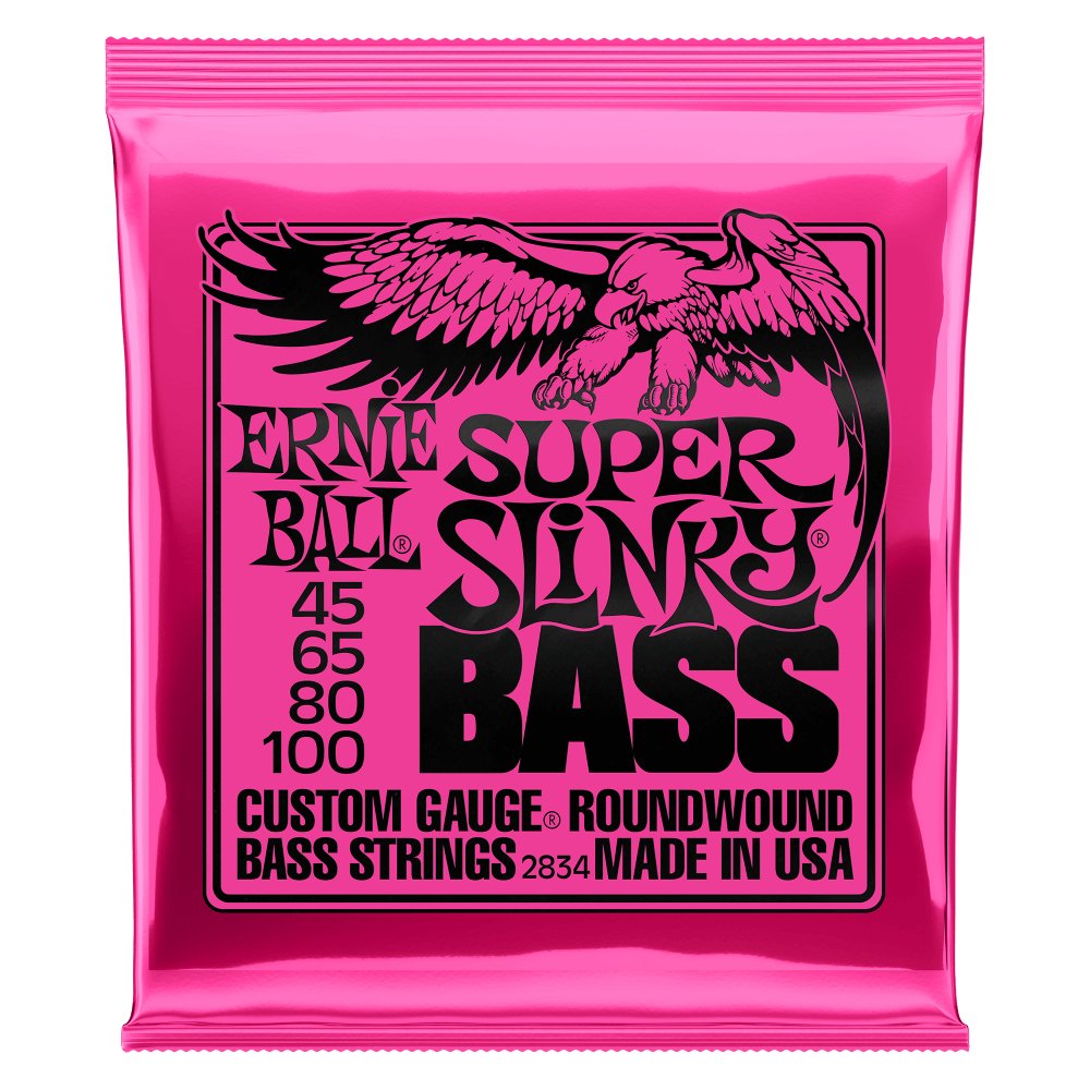 Ernie Ball 2834 strings Bass Elec Super Slinky - La Boîte Musicale - Electric Bass Strings - Ernie Ball - 