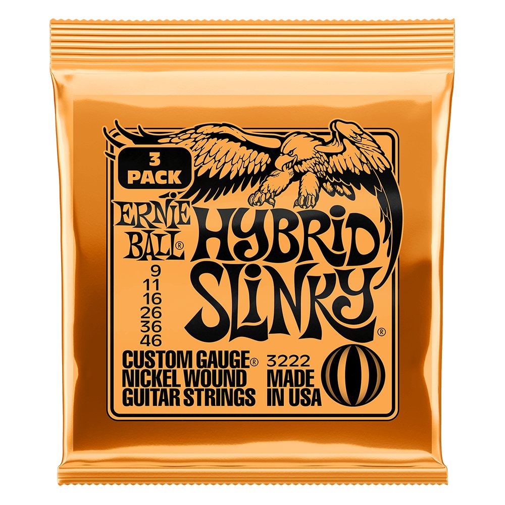 Ernie Ball - 3 Pack 9 - 46 Hybrid Slinky - La Boîte Musicale - Acoustic Guitar Strings - Ernie Ball - 