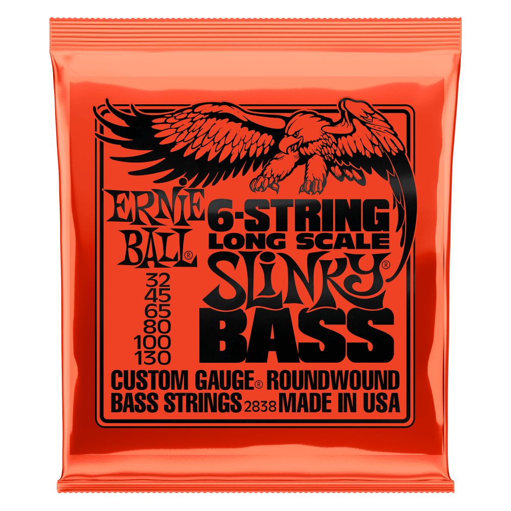 Ernie Ball 6 - Strings 2838 Long Scale Slinky Bass Strings - La Boîte Musicale - Electric Bass Strings - Ernie Ball - 