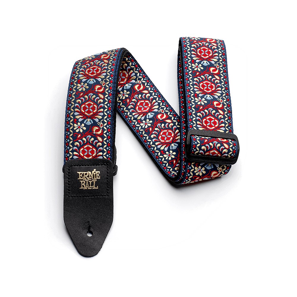 Ernie Ball - Classic Jacquard Guitar Strap/Bass Strap - Royal Bloom - La Boîte Musicale - Ernie Ball - 