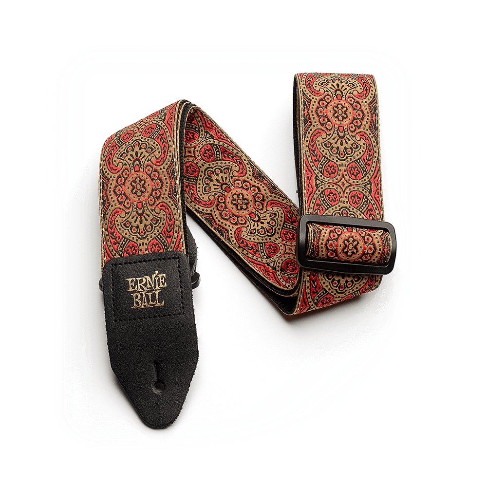 Ernie ball Crimson paisley jacquard strap - La Boîte Musicale - Ernie Ball - 