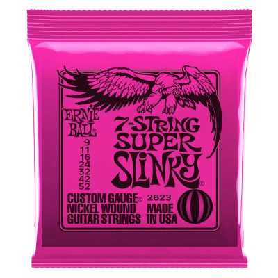 Ernie Ball elect. 7 strings 9 - 52 - La Boîte Musicale - Electric Guitar Strings - Ernie Ball - 