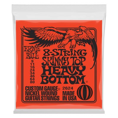 Ernie ball elect. 8 strings skinny top heavy bottom 9 - 80 - La Boîte Musicale - Electric Guitar Strings - Ernie Ball - 