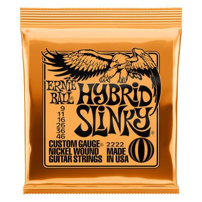 Ernie Ball elect. Hybrid Slinky 9 - 46 - La Boîte Musicale - Electric Guitar Strings - Ernie Ball - 