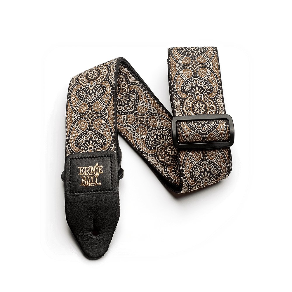 Ernie Ball - Gold & Black Paisley Jacquard Strap - La Boîte Musicale - Ernie Ball - 